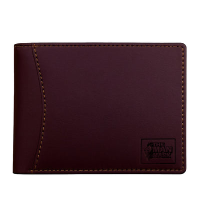 Classic Trio (Brown) Pu Leather Wallet- 3 Card Slots, 2 Currency Pockets, 2 ID Window, RFID Protection - Perfect Gift for Birthday, Valentine's Day, Father's Day, Brother's Day, Anniversary, Rakhi, Diwali etc.