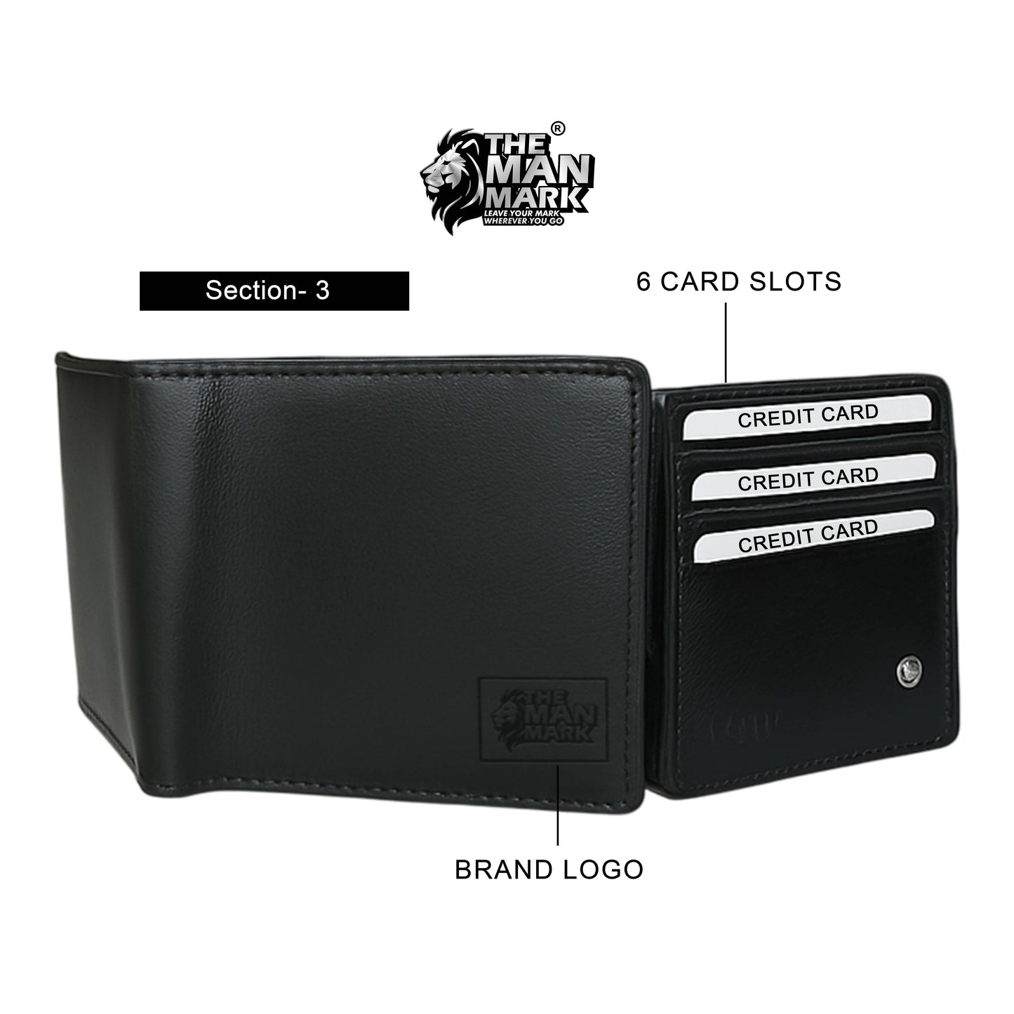 Black Sentinel Leather Wallet & Professional Edge Belt Combo for Men