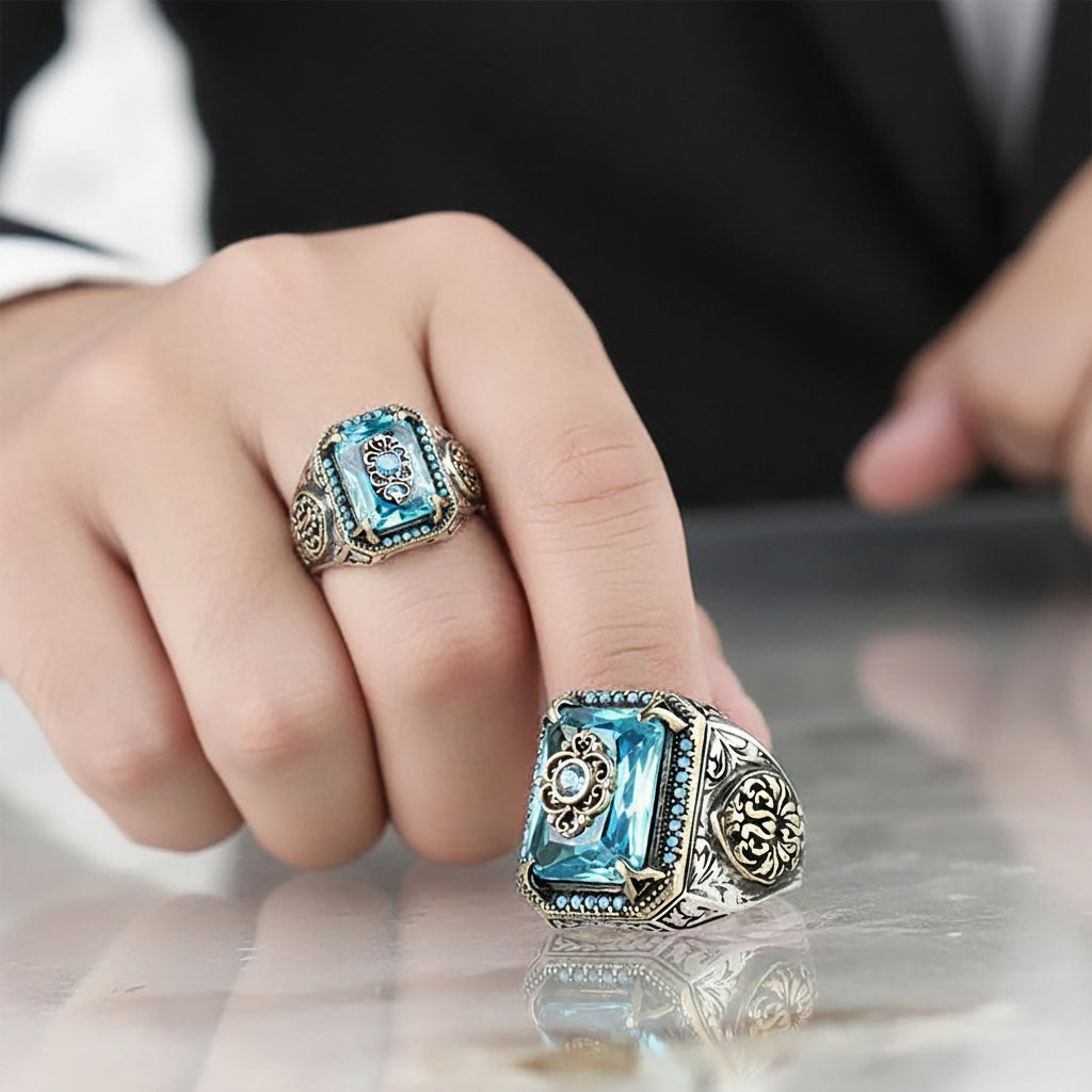 Midnight Heirloom Ring for Men