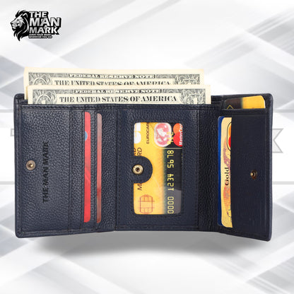 Trifold Men's leather wallets with RFID Protected Leather Wallet for Men - Leather Wallets for Men with 5 Card Slots