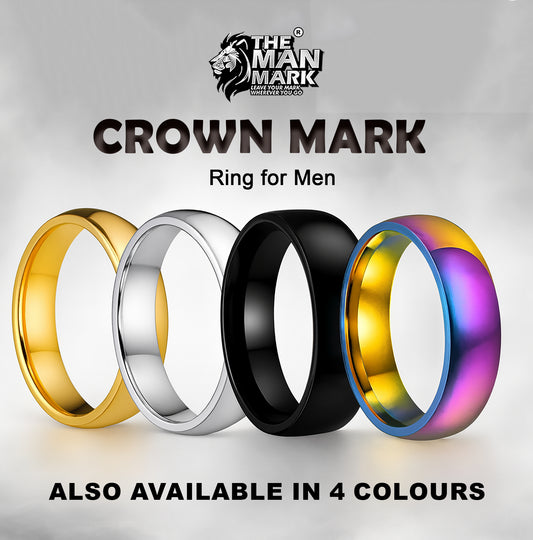 Crown Mark Ring for Men