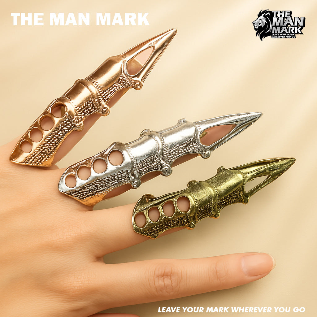 The Man Mark Dragon Claw Knuckle Armor Ring for Men