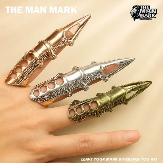 The Man Mark Dragon Claw Knuckle Armor Ring for Men
