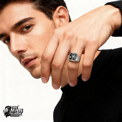Midnight Scorpio Ring for Men