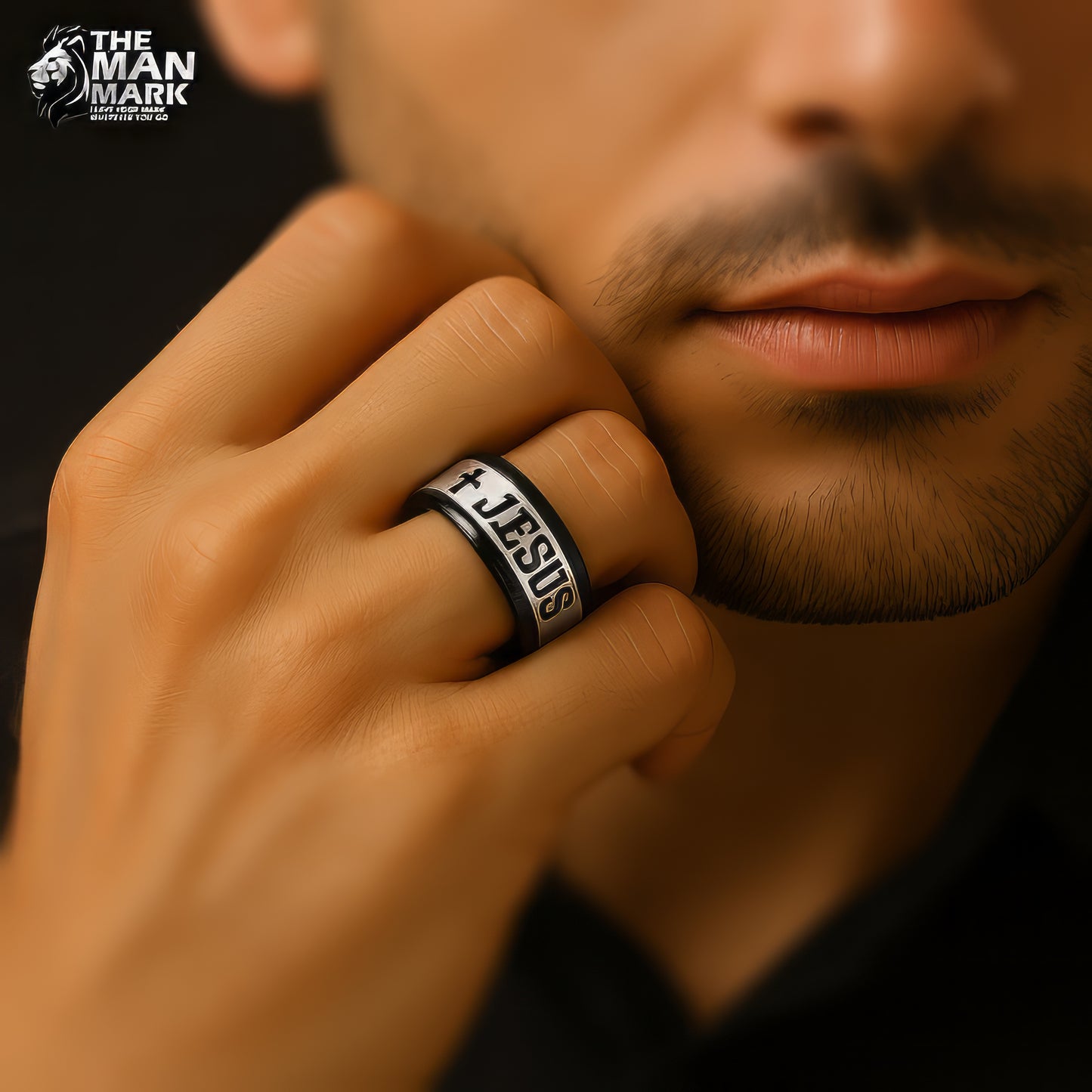 Faithline Edge Ring for Men