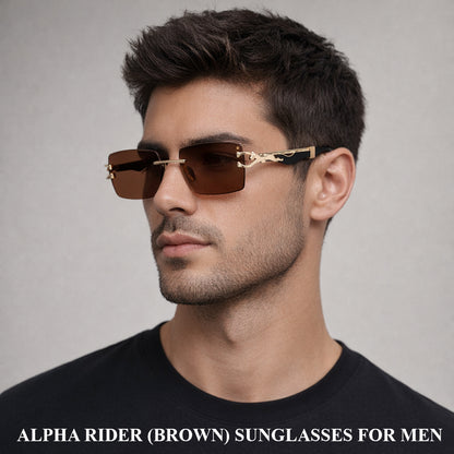 Brown Sentinel Wallet, Alpha Rider Brown Sunglasses & Professional Edge Brown Belt – Premium Gift Combo for Men