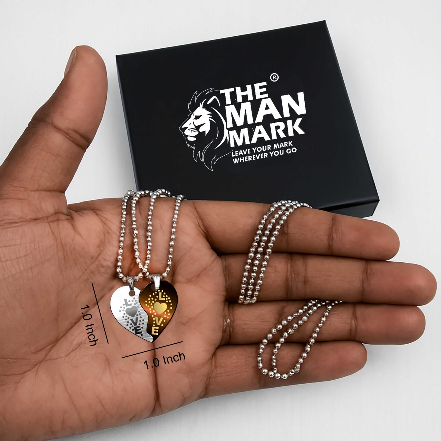 I Love You 2 In1 Pendent for Men & Women