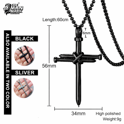 Vintage Cross Pendant for Men