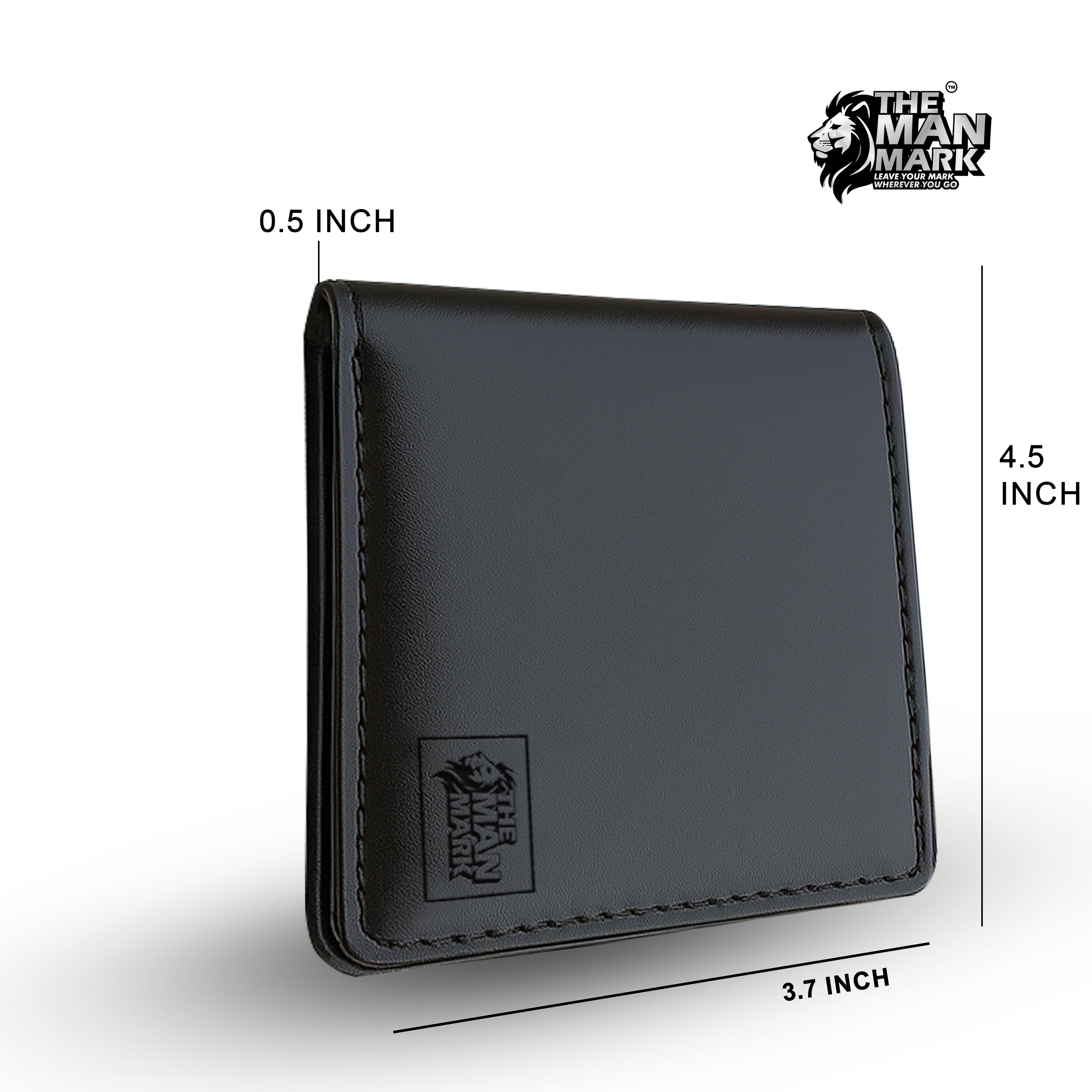 Black Sentinel Premium Leather Wallet - 6 Card Slots, 2 Currency Pockets, RFID Protection - Perfect Gift for Birthday, Valentine's Day, Father's Day, Brother's Day, Anniversary, Rakhi, Diwali etc