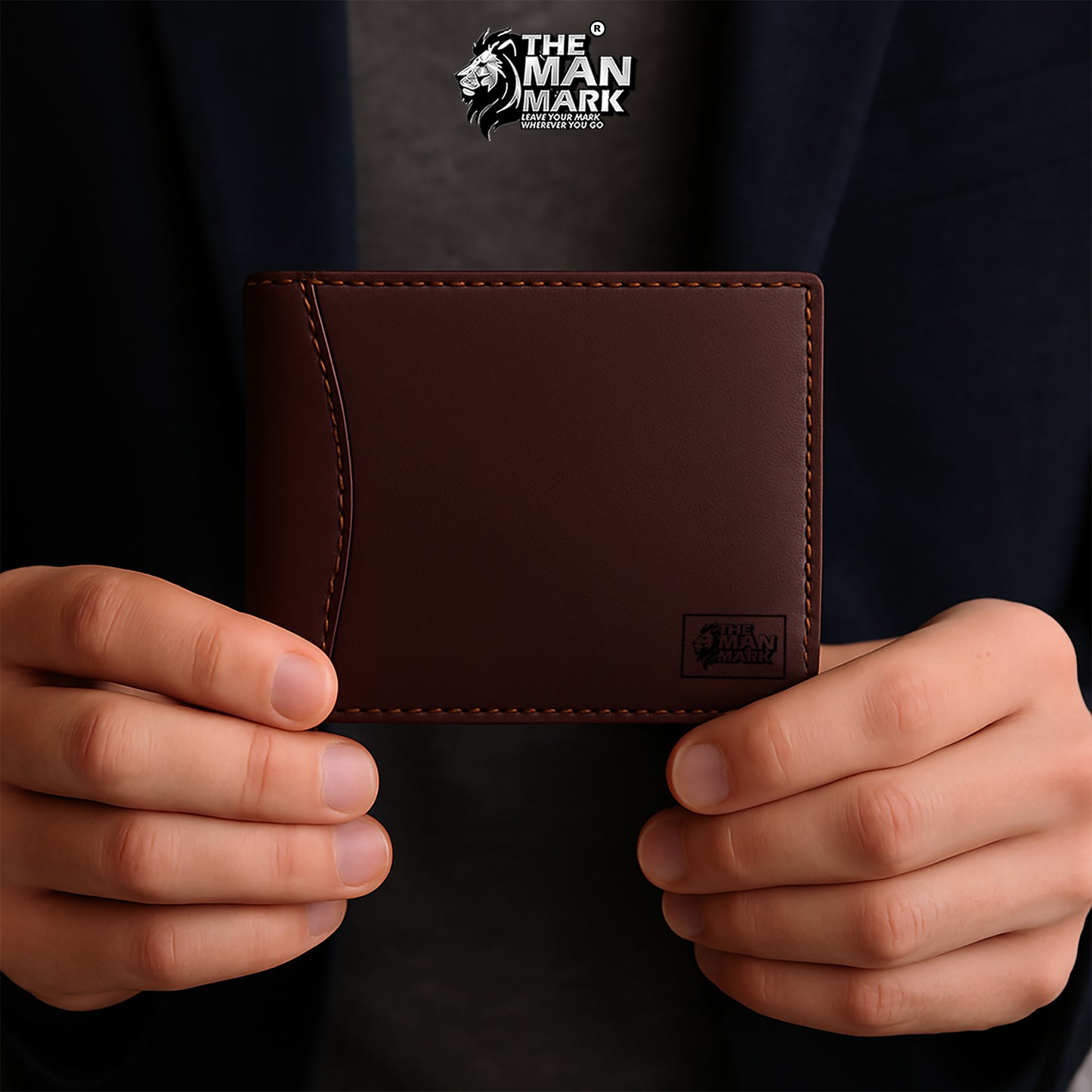 Classic Trio (Brown) Pu Leather Wallet- 3 Card Slots, 2 Currency Pockets, 2 ID Window, RFID Protection - Perfect Gift for Birthday, Valentine's Day, Father's Day, Brother's Day, Anniversary, Rakhi, Diwali etc.