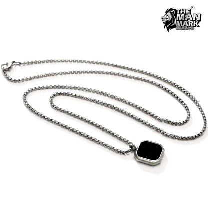 Noir Hex Pendant for Men