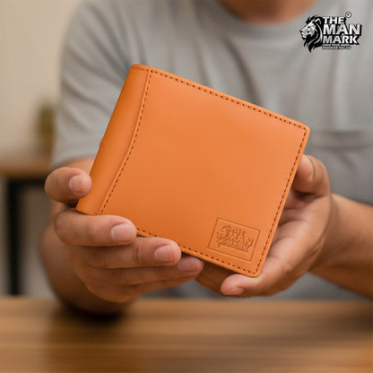 Classic Trio (Tan) Pu Leather Wallet- 3 Card Slots, 2 Currency Pockets, 2 ID Window, RFID Protection - Perfect Gift for Birthday, Valentine's Day, Father's Day, Brother's Day, Anniversary, Rakhi, Diwali etc.