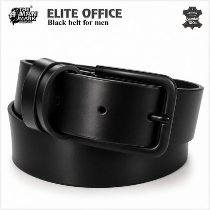 Black Executive Mark Wallet, Alpha Vision SI Sunglasses & Elite Office Black Belt – Premium Gift Combo for Men