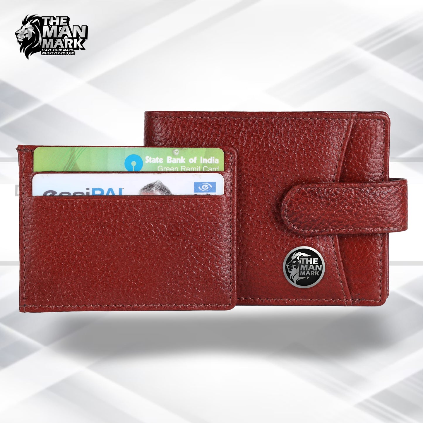 Men's Leather Wallet - 5 Card Slots, 2 Currency Pockets, RFID Protection - Perfect Gift for Valentine's, Father's Day, Birthdays