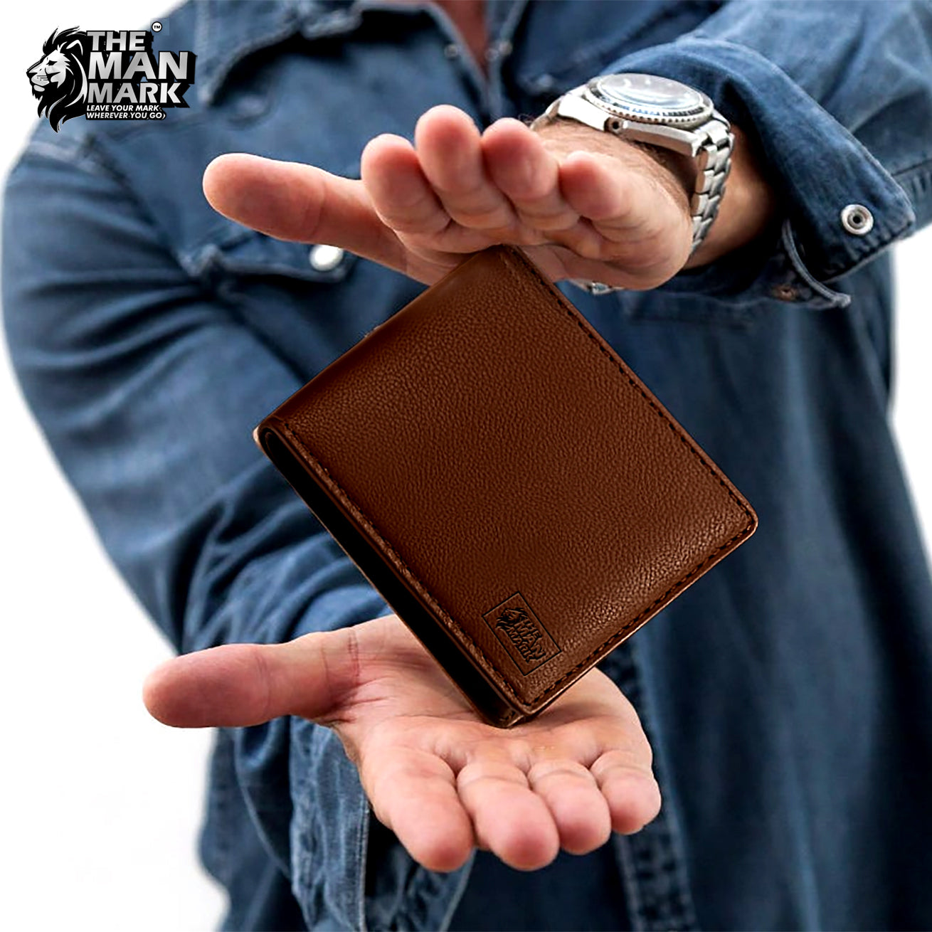 Brown Sentinel Premium Leather Wallet - 6 Card Slots, 2 Currency Pockets, RFID Protection - Perfect Gift for Birthday, Valentine's Day, Father's Day, Brother's Day, Anniversary, Rakhi, Diwali etc