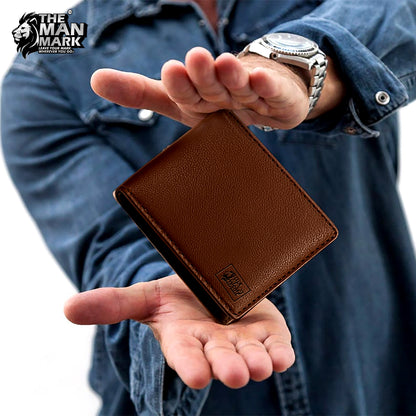 Brown Sentinel Premium Leather Wallet - 6 Card Slots, 2 Currency Pockets, RFID Protection - Perfect Gift for Birthday, Valentine's Day, Father's Day, Brother's Day, Anniversary, Rakhi, Diwali etc