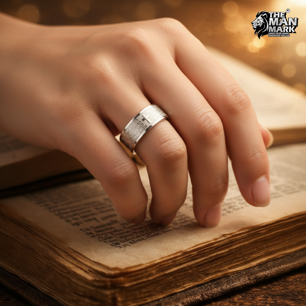 Christian Prayer Ring for Men