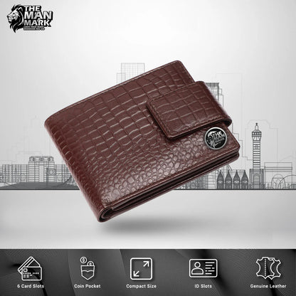 RFID Protected Genuine Leather Wallet for Mens - 7 Card Slots, Zipper Coin Pocket - Gift for Him on Any Occasion