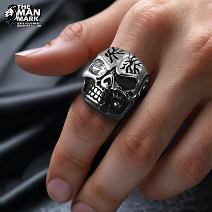 Skull Titanium Steel Ring Personality Punk Stainless Steel Ring Men's Ring