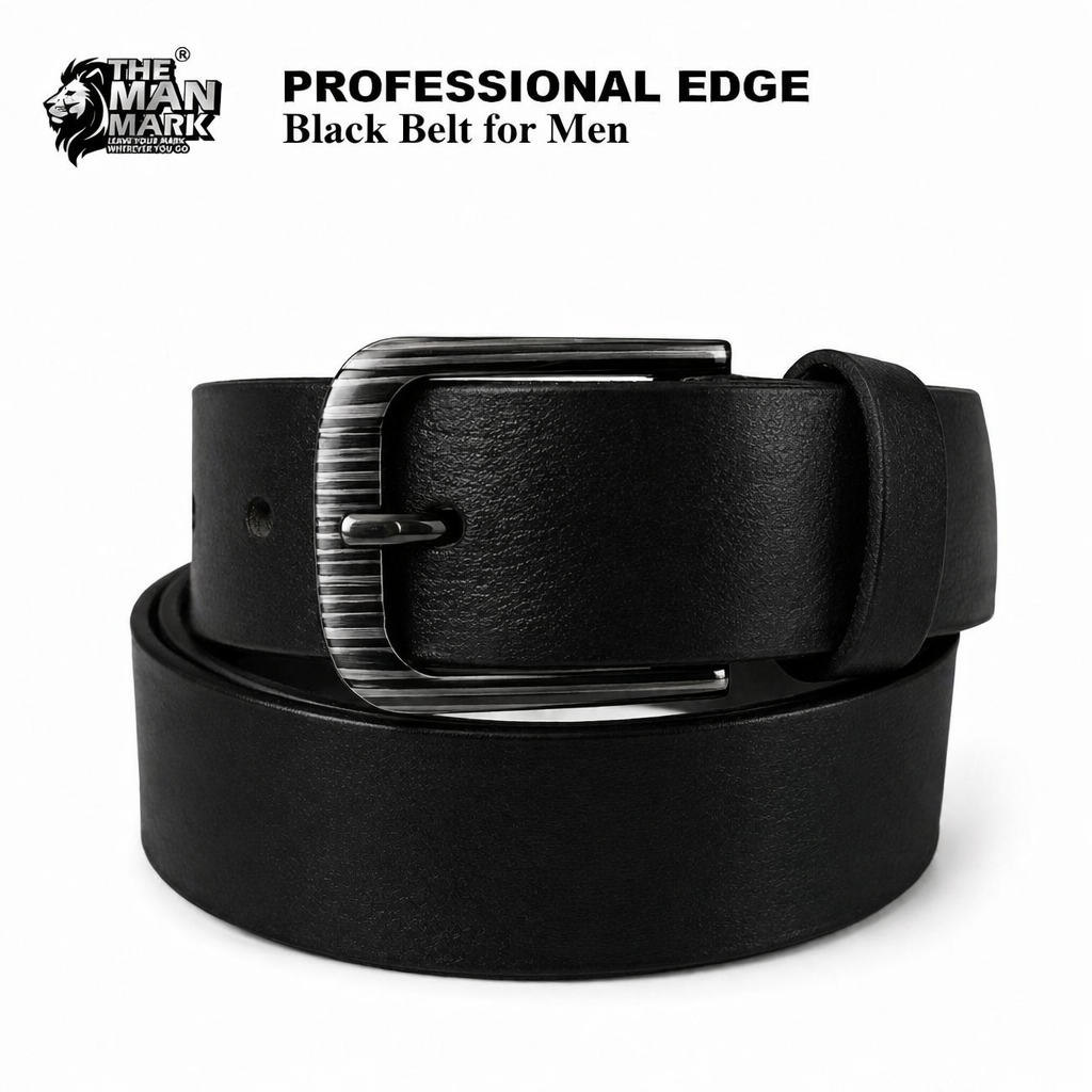 Black Sentinel Wallet, Alpha Rider Black Sunglasses & Professional Edge Black Belt – Premium Gift Combo for Men