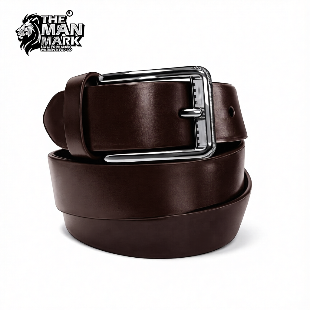 Executive Mark Leather  Wallet & Executive Line Belt Combo for Men