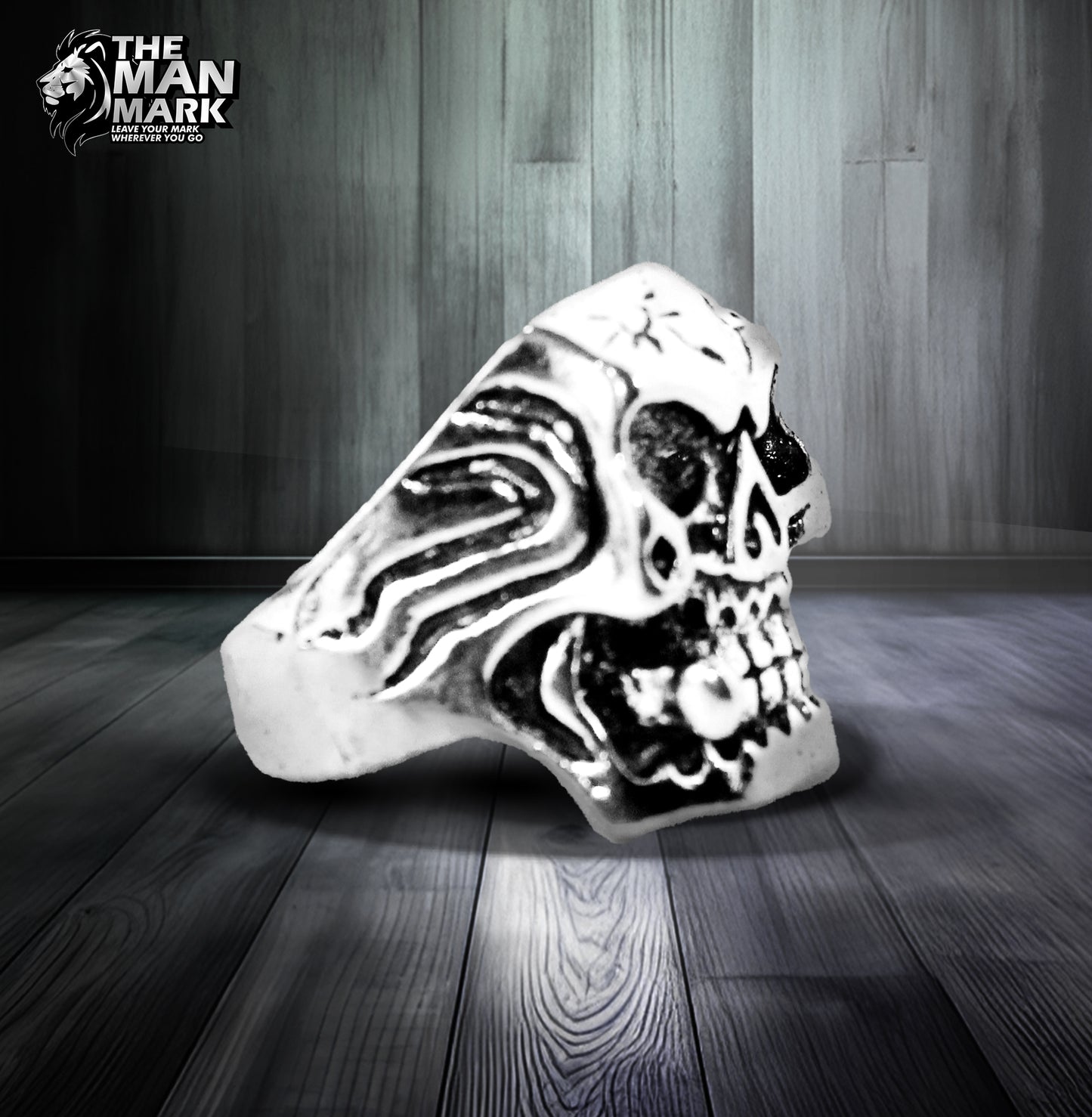 Skull Titanium Steel Ring Personality Punk Stainless Steel Ring Men's Ring