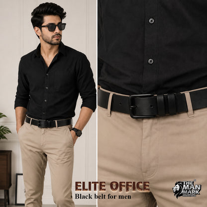 Black Executive Mark Wallet, Alpha Vision SI Sunglasses & Elite Office Black Belt – Premium Gift Combo for Men