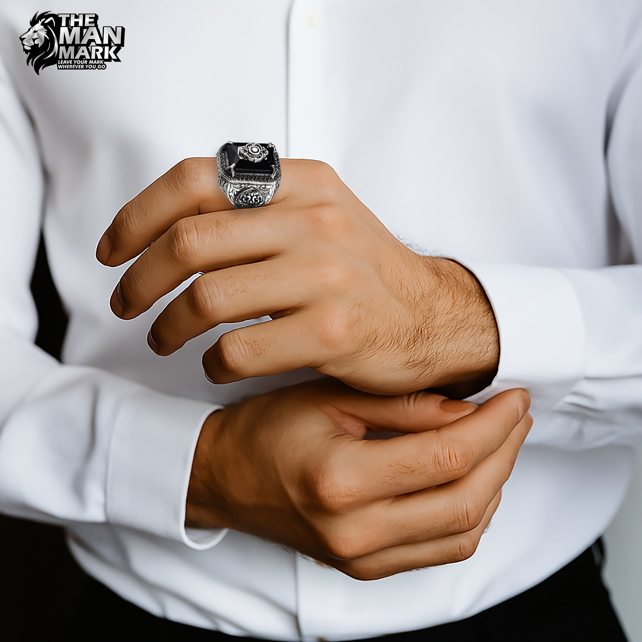 Midnight Heirloom Ring for Men