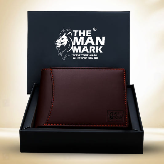 Classic Trio (Brown) Pu Leather Wallet- 3 Card Slots, 2 Currency Pockets, 2 ID Window, RFID Protection - Perfect Gift for Birthday, Valentine's Day, Father's Day, Brother's Day, Anniversary, Rakhi, Diwali etc.
