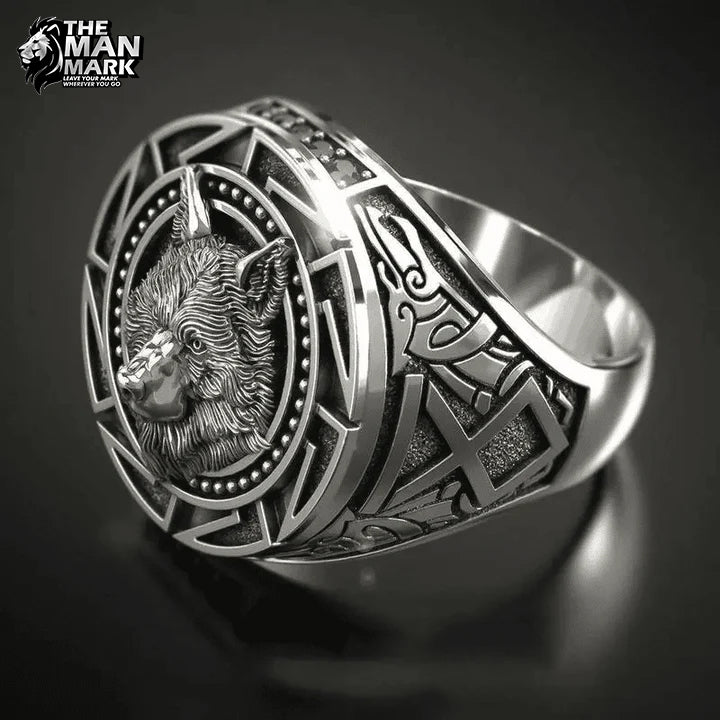 Wolfbane Crest Ring for Men