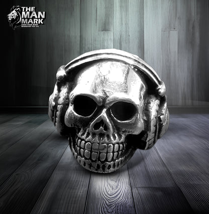 Headphone Philharmonic Skull Ring