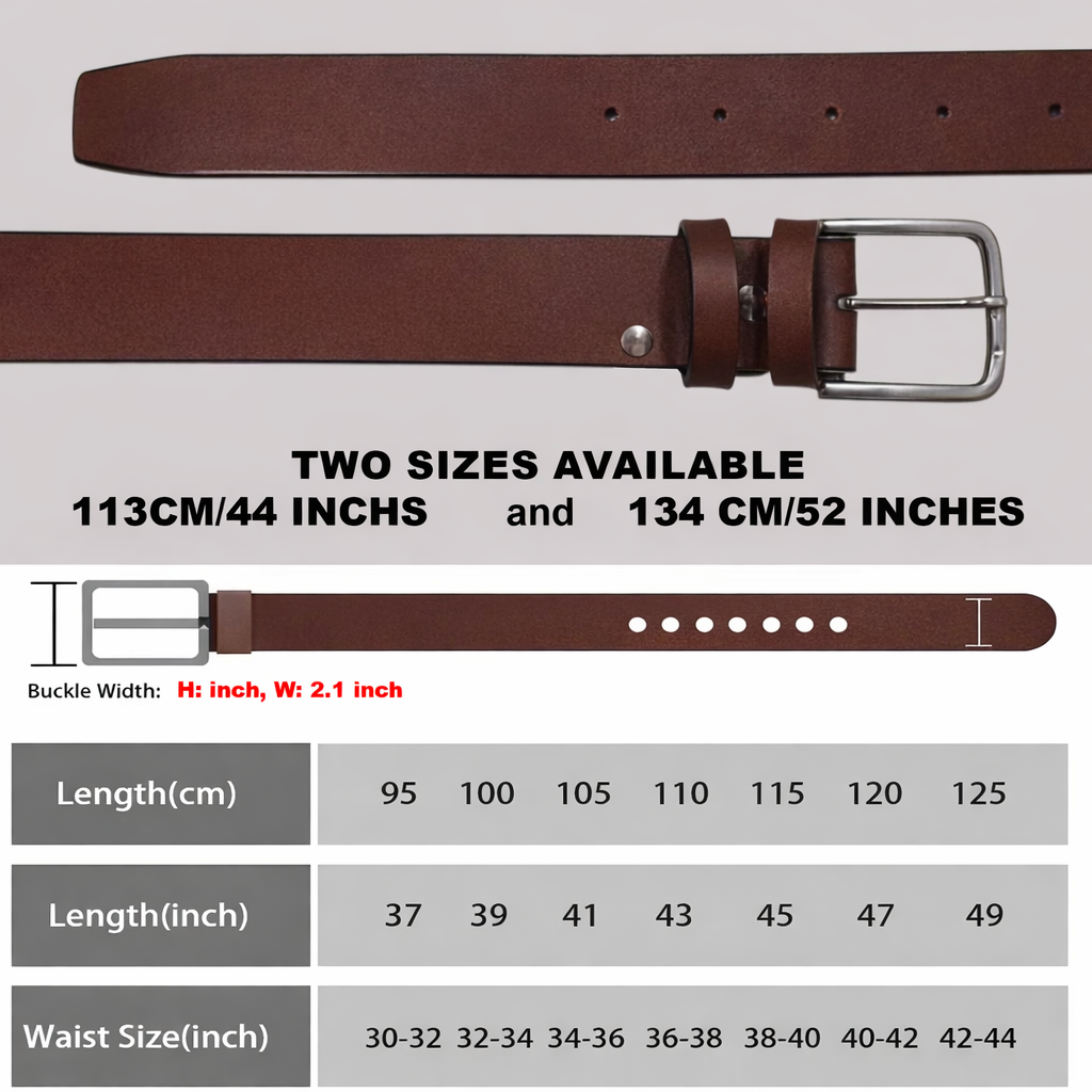 Elite Office Brown Belt for Men