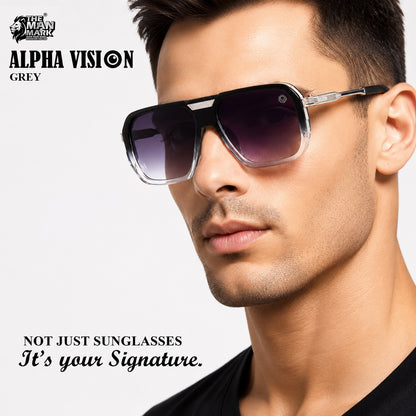 Alpha Vision Men’s Sunglasses – Black, Gold & Grey 3-Color Combo Pack | UV400 Protection, Impact Resistant, Lightweight & Premium Stylish Sunglasses