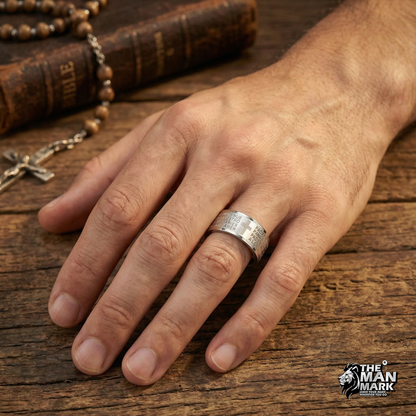 Christian Prayer Ring for Men