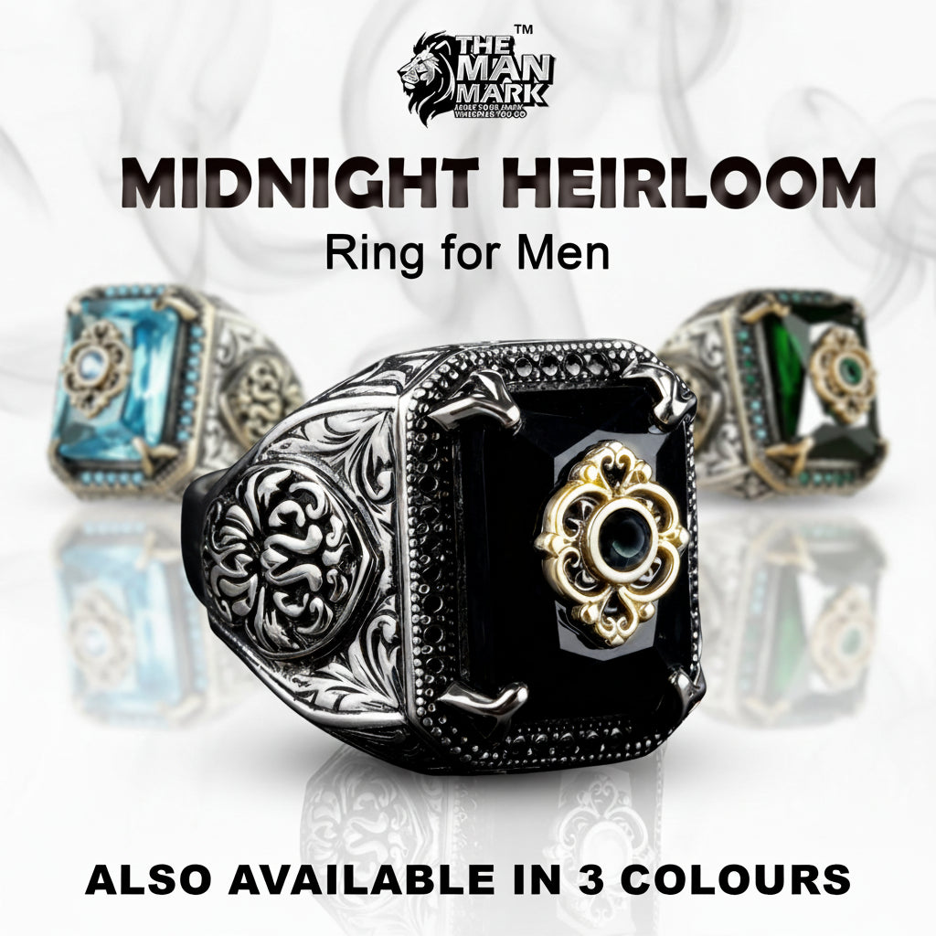 Midnight Heirloom Ring for Men