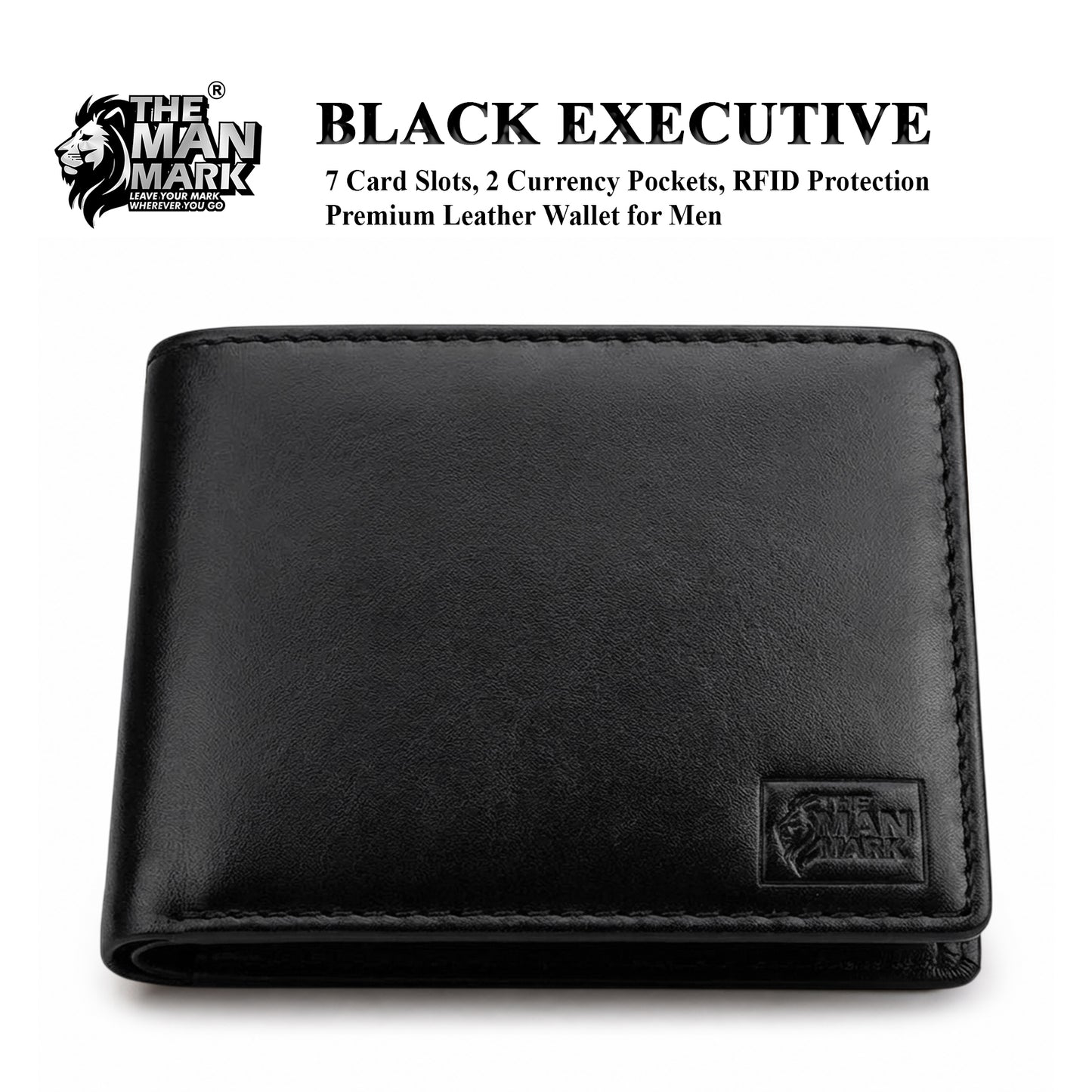 Black Executive Mark Wallet, Alpha Vision SI Sunglasses & Elite Office Black Belt – Premium Gift Combo for Men