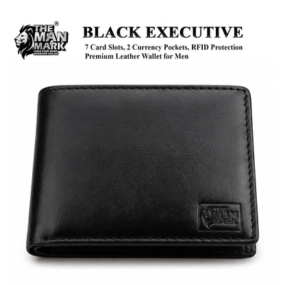 Black Executive Mark Wallet, Alpha Vision SI Sunglasses & Elite Office Black Belt – Premium Gift Combo for Men