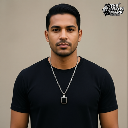 Noir Hex Pendant for Men