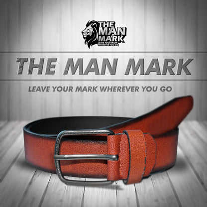 The Man Mark Premium Tan Belt – Stylish, Durable & Timeless