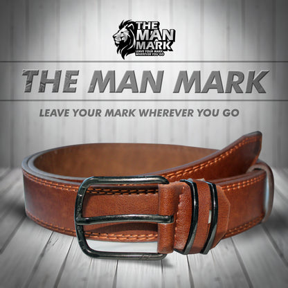 The Man Mark Premium Vintage Brown Belt – Rugged, Stylish & Durable