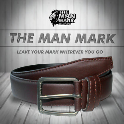 The Man Mark Premium Dark Brown Belt – Classic, Durable & Timeless