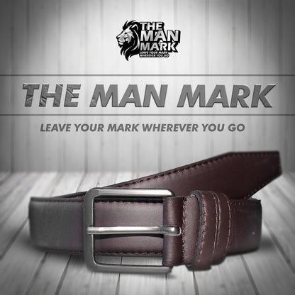 The Man Mark Premium Dark Brown Belt – Classic & Durable