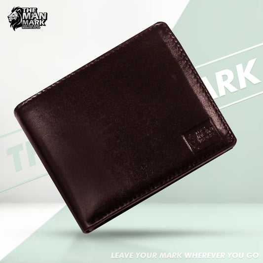The Man Mark Classic Brown Genuine Leather Wallet for Men