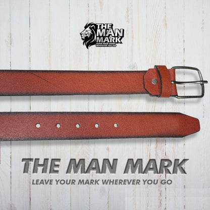 The Man Mark Premium Tan Belt – Stylish, Durable & Timeless