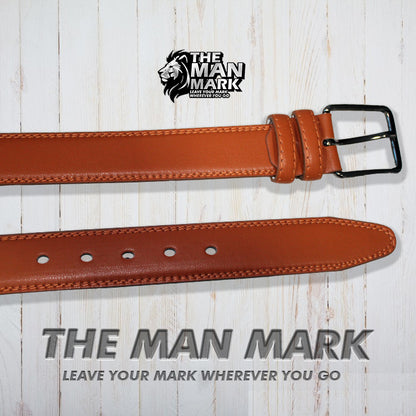 Luxury Tan  Belt for Men – The Man Mark | Elegant & Durable