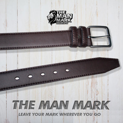 The Man Mark Premium Dark Brown Belt – Classic & Durable