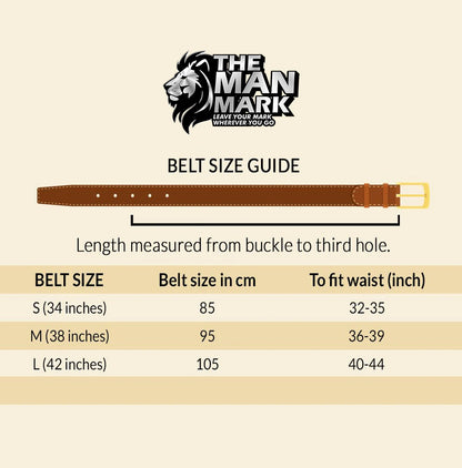 The Man Mark Black Belt – Premium Quality, Timeless Style
