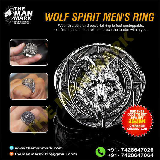 Wolf Fashionable Men Rings